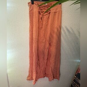 Salmon colored skirt